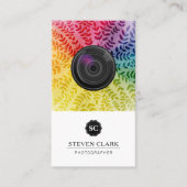 Colorful Foliage Pattern | Cameralens Visitekaartje (Voorkant)