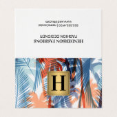 Colorful Foliage Pattern | Natuurlijke bomen Visitekaartje (Buitenkant ongevouwen)