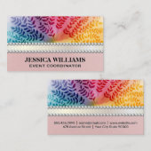 Colorful Foliage Pattern | Natuurlijke Visitekaartje (Voorkant / Achterkant)