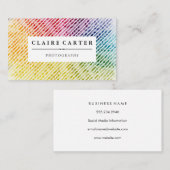 Colorful Foliage Pattern | Natuurlijke Visitekaartje (Voorkant / Achterkant)