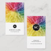 Colorful Foliage Pattern | Natuurlijke Visitekaartje (Voorkant / Achterkant)