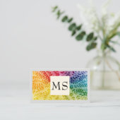 Colorful Foliage Pattern | Natuurlijke Visitekaartje (Staand voorkant)