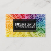 Colorful Foliage Pattern | Natuurlijke Visitekaartje (Voorkant)