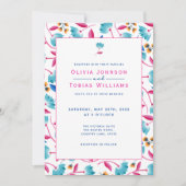 Colorful Folk Art Floral Summer Kaart (Voorkant)