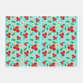 Colorful Folk Floral Pattern Wrapping Paper (Voorkant 3)