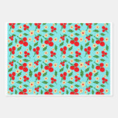 Colorful Folk Floral Pattern Wrapping Paper (Voorkant 2)