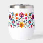 Colorful Folk Floral Tumbler (Voorkant)