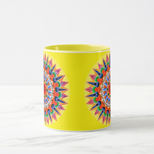 Colorful Folklore Design Mok (Midden)