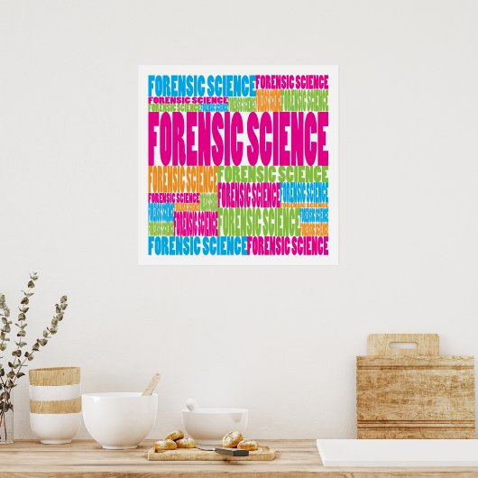Colorful Forensic Science Poster (Keuken)
