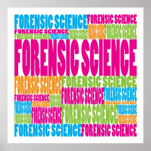Colorful Forensic Science Poster (Voorkant)
