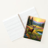 Colorful Forest Colors and Deer art Notitieboek (Binnen)