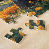 Colorful Forest Flowers and Sunshine art Legpuzzel (Zijkant)
