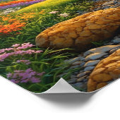 Colorful Forest Flowers Art Poster (Hoek)