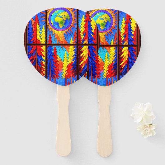 Colorful Forest Handwaaier (Voorkant en achterkant)