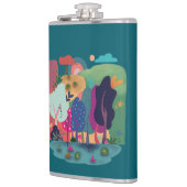 Colorful Forest Landscape Heupfles (Links)