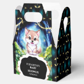 Colorful Forest Wolf Baby Shower Bedankdoosjes (Geopend)