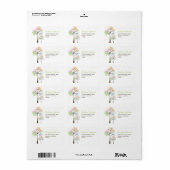 Colorful Four Seasons Treding Adresetiketten Etiket (Full Sheet)