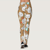 Colorful Fox Cartoon Leggings (Achterkant)