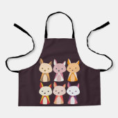 Colorful Fox Cartoon Schort (Voorkant)