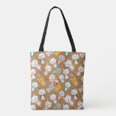 Colorful Fox Cartoon Tote Bag (Achterkant)