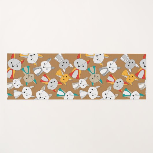 Colorful Fox Cartoon Yogamat