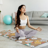 Colorful Fox Cartoon Yogamat