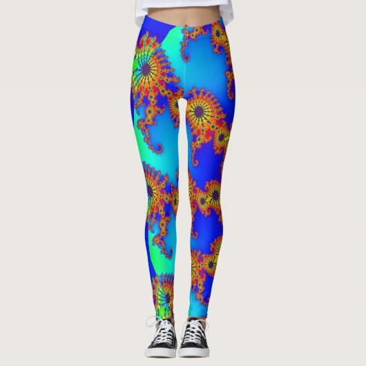 Colorful Fractal 120717 Leggings (Voorkant)