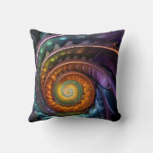 colorful fractal - a modern design kussen (Achterkant)