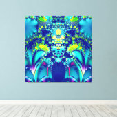 Colorful Fractal Art Canvas Afdruk (Insitu (Houten vloer))
