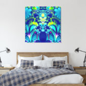 Colorful Fractal Art Canvas Afdruk (Insitu (Slaapkamer))