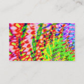 Colorful Fractal Art Design Visitekaartje (Achterkant)