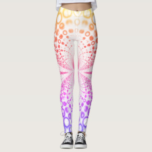 Colorful Fractal Art Leggings
