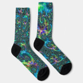Colorful Fractal Crew Socks Sokken (Rechts)