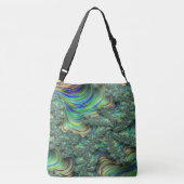 Colorful Fractal Crossbody Tas (Achterkant)