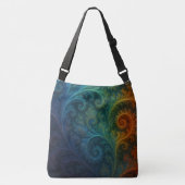 Colorful Fractal Crossbody Tas (Voorkant)