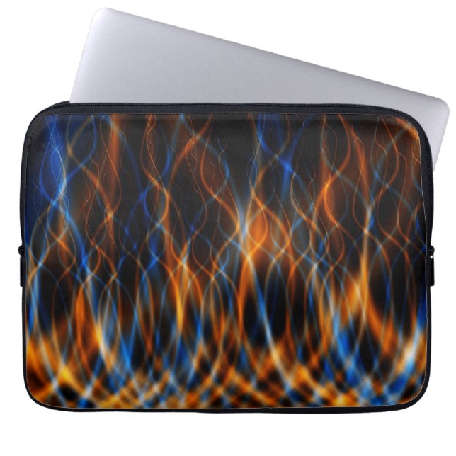 Colorful Fractal Flames Laptop Sleeve (Voorkant)