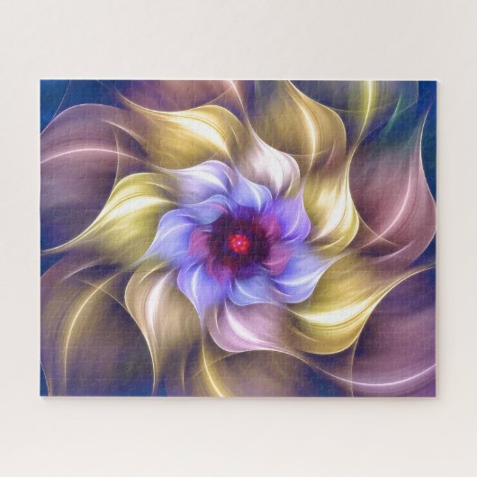 Colorful Fractal Flower Legpuzzel (Horizontaal)