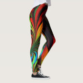 Colorful Fractal Flowers Leggings (Rechts)