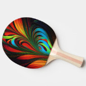 Colorful Fractal Flowers Tafeltennisbatje (Zijkant)