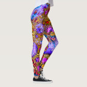 Colorful Fractal Hodgepodge Leggings (Rechts)