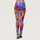 Colorful Fractal Hodgepodge Leggings (Achterkant)