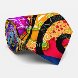 Colorful Fractal Hodgepodge Stropdas