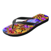 Colorful Fractal Hodgepodge Teenslippers (Schuin)