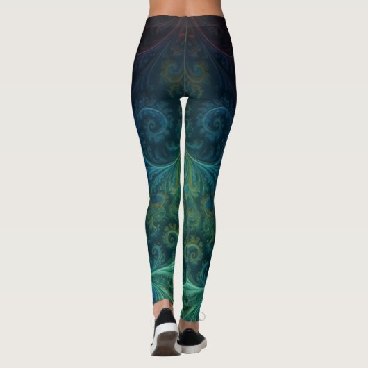 Colorful Fractal Leggings (Achterkant)