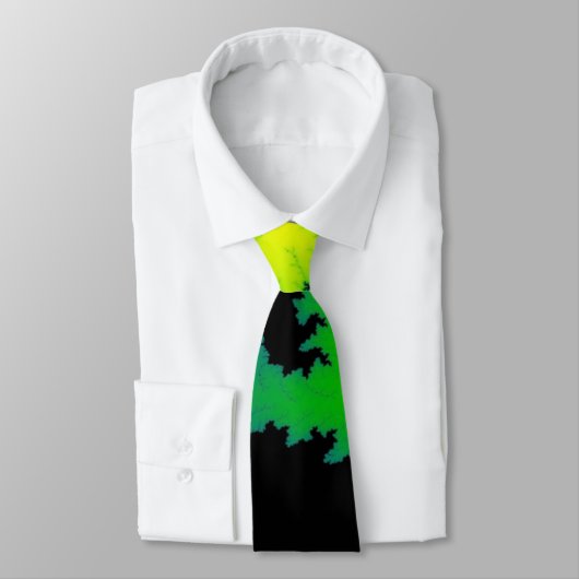 Colorful Fractal Lightning Strike Stropdas (Gebonden)