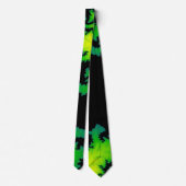 Colorful Fractal Lightning Strike Stropdas (Achterkant)