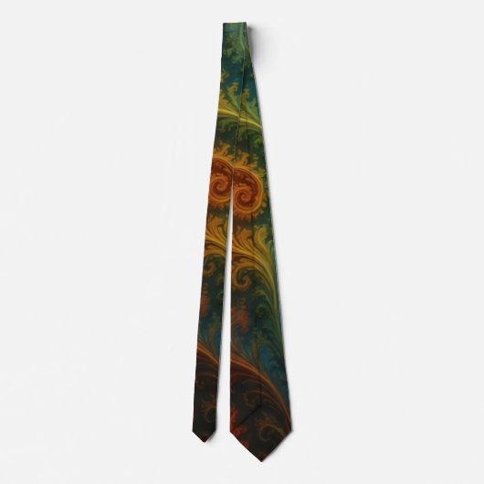 Colorful Fractal Neck Tie Stropdas (Achterkant)
