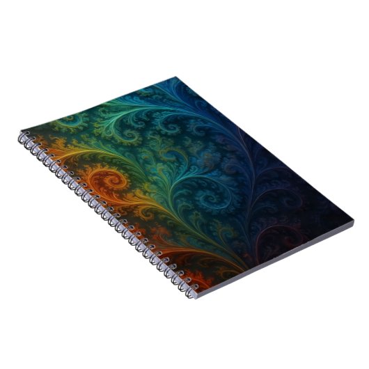 Colorful Fractal Notebook Notitieboek (Rechterzijde)