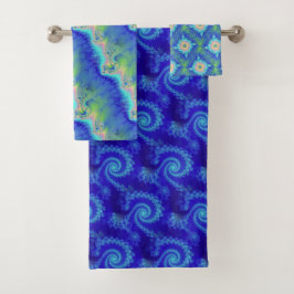 Colorful Fractal Pattern Bad Handdoek