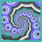Colorful Fractal Pearls Art Design Sticker (Voorkant)